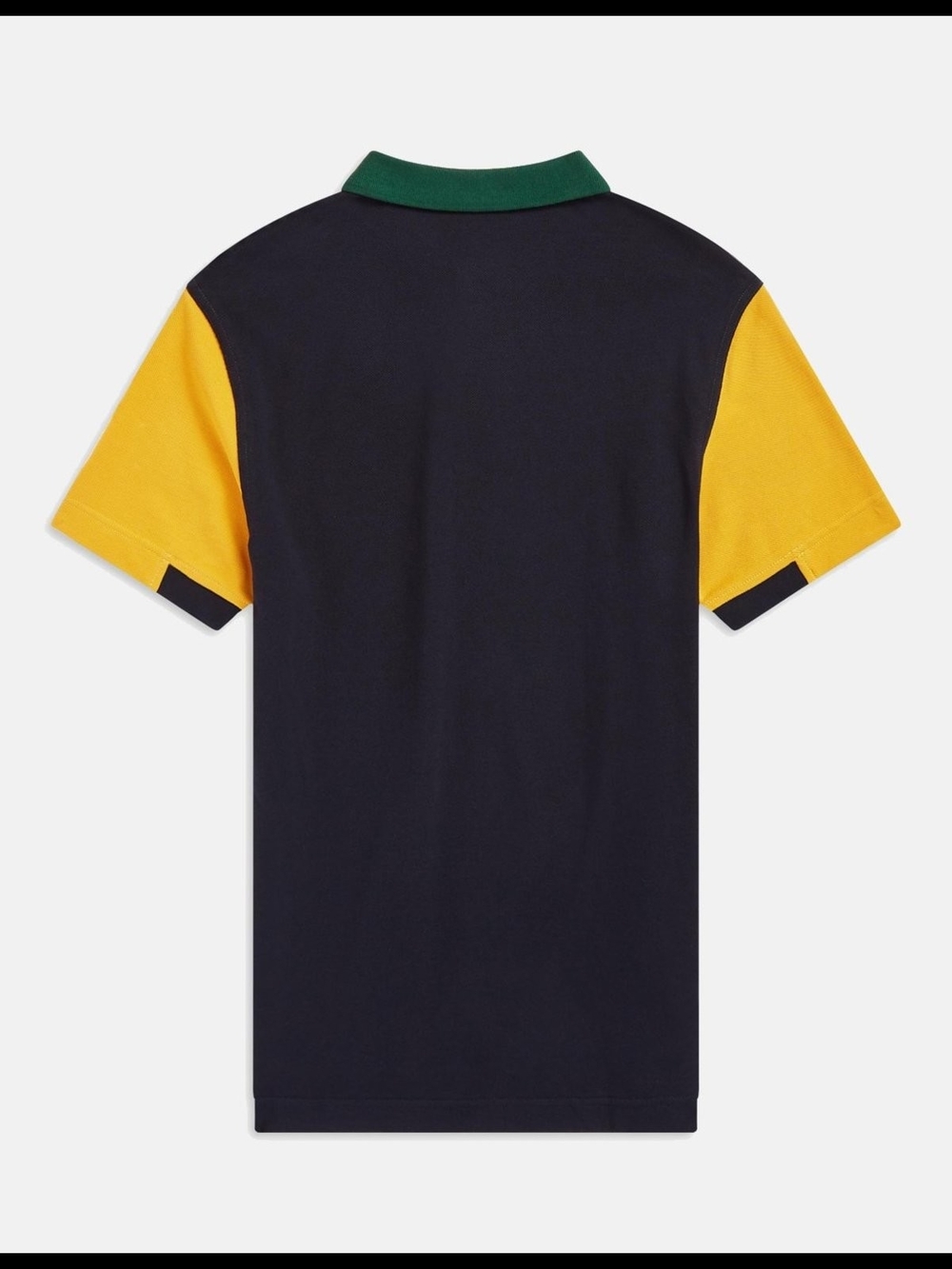 Fred Perry Bold Cuff Insert Pique Polo Shirt Ivy Green, Carbon Blue, Yellow RARE - Picture 4 of 16